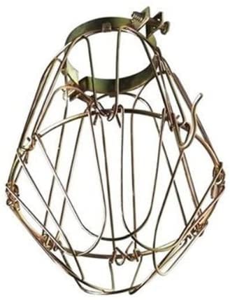 light cage used for DIY farmhouse light fixture