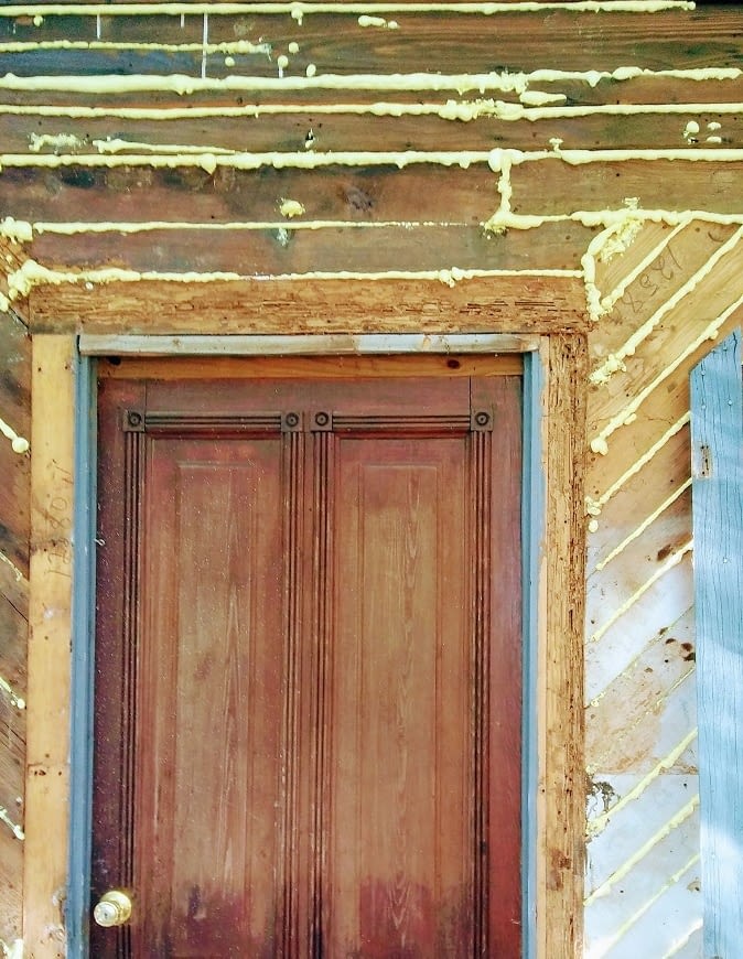 termite damage to door frame