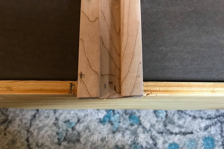 drawer slide attached using brad nails
